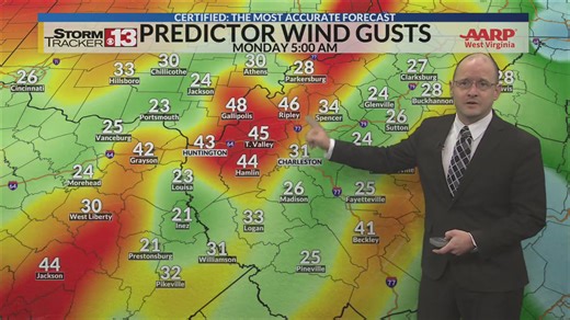 Damaging wind potential Sunday followed by snow NYE