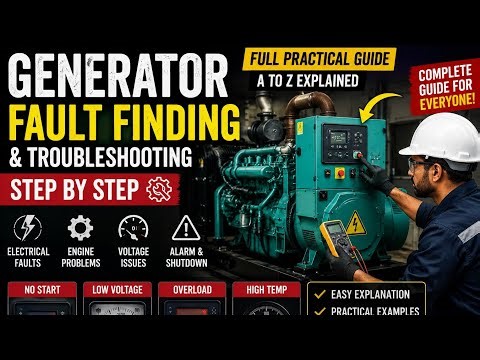 Generator Fault Finding & Troubleshooting Step By Step ⚡ Full Practical Guide #FaultFinding #youtube