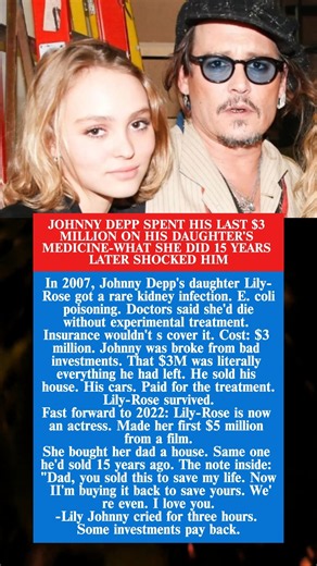 When Lily-Rose Surprised Johnny Depp 15 Years After a Medical Miracle