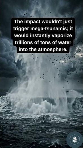 What If a COMET Hit the OCEAN ☄️🌊 #space #spacemusic #facts #cosmic #nasa #planet #universe #earth
