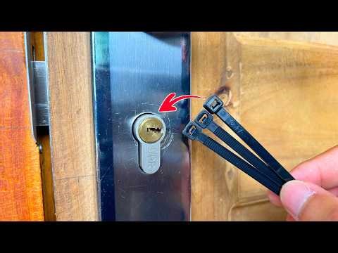 Genius Emergency Trick to Unlock a Door Without a Key Using a Zip Tie