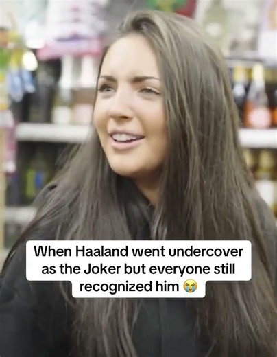 Nobody was fooled 😭 (via Erling Haaland/YouTube)