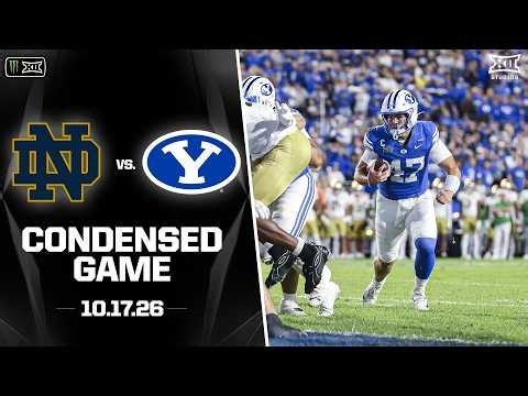 #2 Notre Dame vs. #8 BYU Condensed Game | 2026 Monster Energy Big 12 Football