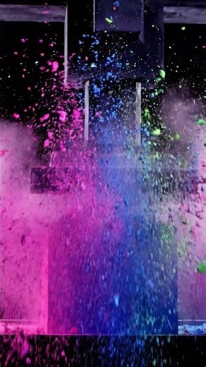 Hydraulic Press Color Explosion 🌈 Most Satisfying Crush Ever #experiment #satisfying #crushingtime