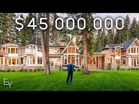 Touring a $45,000,000 Lake Tahoe Estate With Its Own Private Beach
