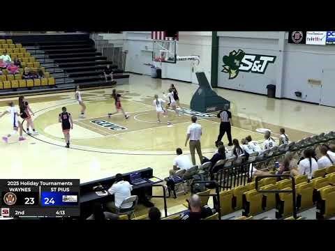 Waynesville vs St Pius X (Festus) - HS Girls Basketball (Rolla Holiday Trn) 1st Round - Highlights