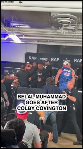 Belal Muhammad ATTACKS Colby Covington at the RAF 11 press conference!