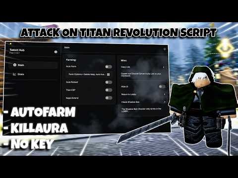 Attack on Titan Revolution Script *NO KEY* - AUTOFARM, INSTANT KILL, RAID | PASTEBIN (MOBILE & PC)