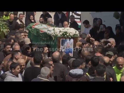 Funeral of 13 Lebanese service officers killed in Israeli strike on southern Lebanon
