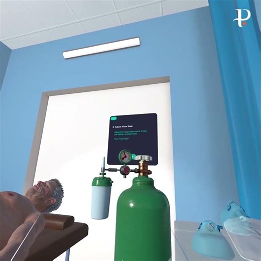 VR Nurse Training: Oxygen Therapy & Device Setup Simulation