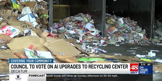Decatur City Council to vote on AI-powered recycling upgrades, new baler
