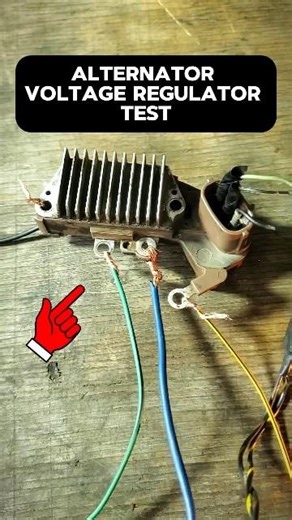 Alternator Voltage Regulator Easy Test|very simple way #alternator #voltageregulator #auto #mechanic
