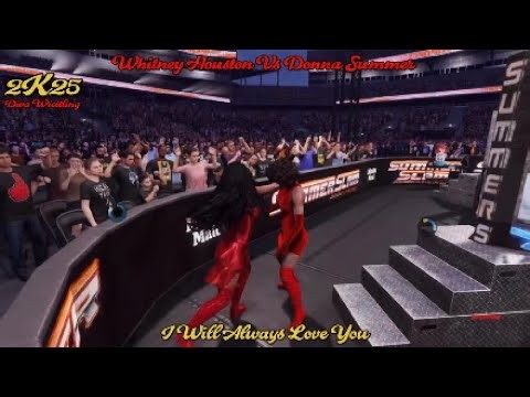 WWE 2K25 🎤16 Whitney Houston Vs Donna Summer - Song Battle, I Will Always Love You 