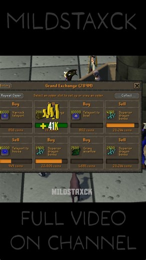 OSRS Grand exchange big trades