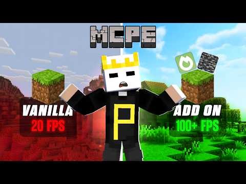 I Made Minecraft 3X Faster | 20 FPS to 60 FPS | MCPE 1.21 🤯