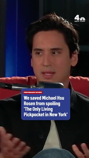 Who among us hasn’t accidentally let a spoiler slip? Michael Hsu Rosen joins a powerhouse ensemble in “The Only Living Pickpocket in New York,” now playing in theaters. And watch Performance Review on YouTube and nbcnewyork.com.