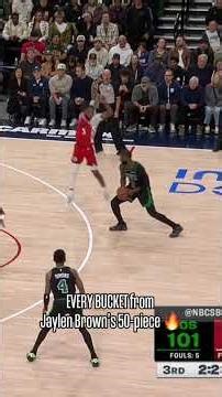 Jaylen Brown is UNSTOPPABLE ⚡️ #celtics #nba #shorts