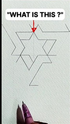 Impossible Triangle Drawing 🤯 | 3D Illusion Sketch #shorts