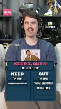 Keep 3, Cut 5: All-time Toms