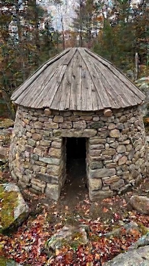 This man builds a cozy underground wooden bedroom alone