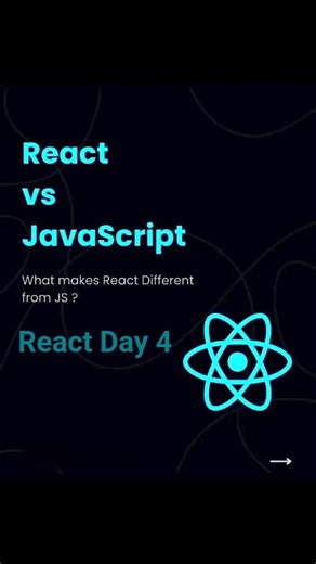 React Day 4 | React vs JavaScript Explained | Key Differences for Beginners | Frontend Guide