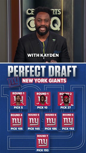 Are you rocking with this Giants perfect draft? 🔥 #nfl #giants