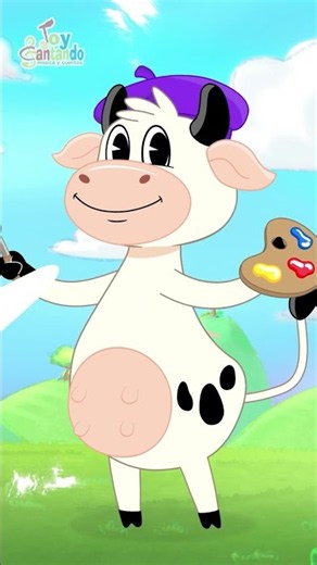 La Vaca Lola juega y pinta con los colores primarios 💛💙❤️