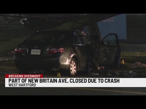 Crash closes New Britain Avenue in West Hartford