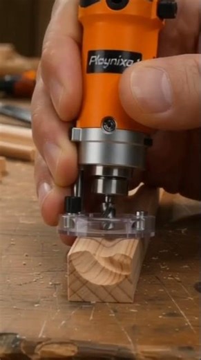 Mini electric cove molding router (decorative edge profiling type) #woodworking #tools #wood #diy