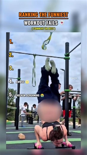 Ranking The Funniest Workout Fails 😂🤭 #workout #fail #funniest #fyp #viral