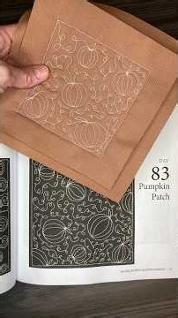 Free Motion Quilting on a Domestic Sewing Machine - Pumpkin Patch!