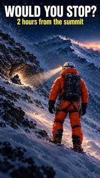 Would You Stop to Save Him? 2 Hours From Everest's Summit