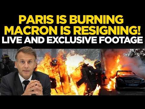 Paris Protests LIVE | Shops, Restaurants & Cars Torched | Police Fire Tear Gas & Water Cannons