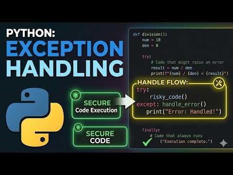 Python Lecture_3 Exception Handling | Try, Except Explained
