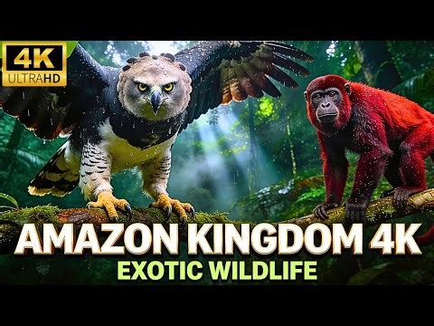 Amazon Kingdom 4K – Exotic Wildlife & Rainforest Ambience | Relaxing Nature Film