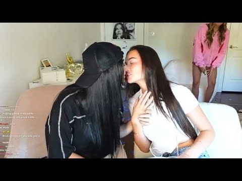 Lesbian shot kissing on live stream She Actually Went for the Kiss? 😱💋