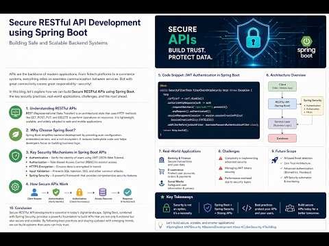 Secure RESTful API Development using Spring Boot | Complete Guide 🔐