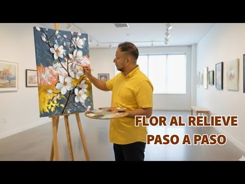 7 Pasos Fáciles para Hacer una Flor en Relieve desde Cero 🌸 | Arte en Estuco"