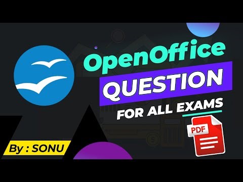 Open Office MCQ (OpenOffice questions and answers multiple choice MCQs PDF for competitive exams)