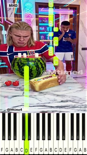 Haaland Hid Everything in Plain Sight 🍉👀 @Mtime4 - Piano Tutorial