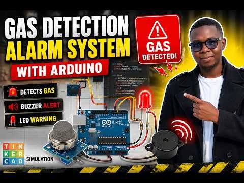 Smart Gas Leak Detector Using Arduino and MQ2 Sensor | Tinkercad Project