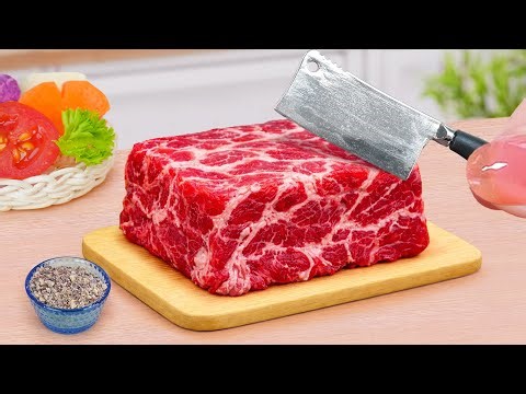 Best Of Food 😍 Amazing Miniature Beef Burger and Spaghetti 💖 Tina Mini Cooking