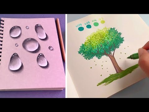 Easy Art Tips & Hacks || Cool Art ideasll Painting tutorials
