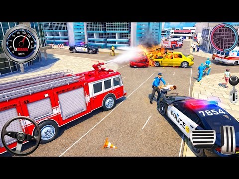 Firefighter Rescue Simulator 3D - US Emergency 911 Firetruck Driving - Android Gameplay #6