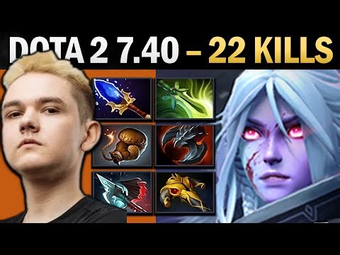Drow Ranger Pro Carry with 22 Kills and Butterfly - Dota 2 Gameplay