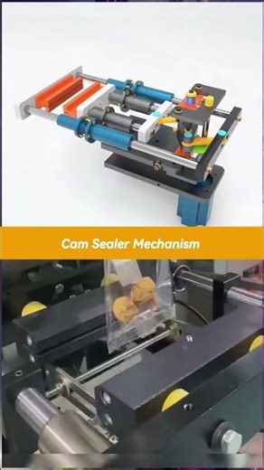The Mesmerizing Dance of Industrial Cams | Inside a Sealing Machine 🔄 #Factory #OddlySatisfy #Shorts