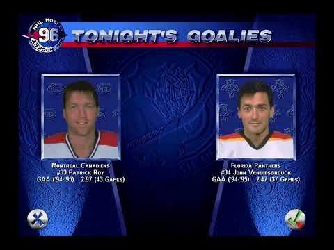 EA Sports NHL '96 - All-star Exhibition FLA 2 v MTL 0 | The Panthers Get a Slim Win in Montreal