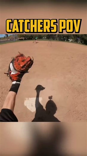 Catchers POV 🎥 #baseball