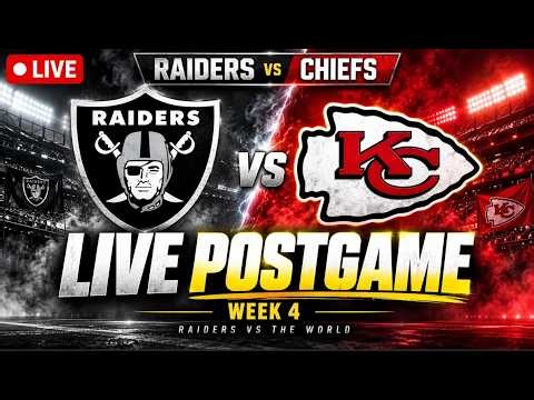 RAIDERS vs Chiefs LIVE POSTGAME SHOW: NFL Week 4 Live From The DEATH STAR Allegiant Stadium