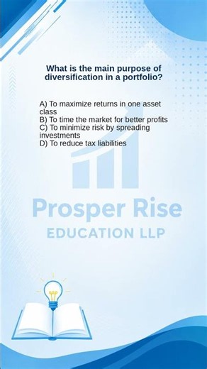 NISM XA Exam: Main Purpose of Diversification in a Portfolio? | NISM Mock Test